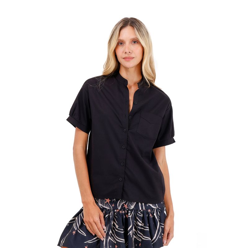 Camisa Palma Negro