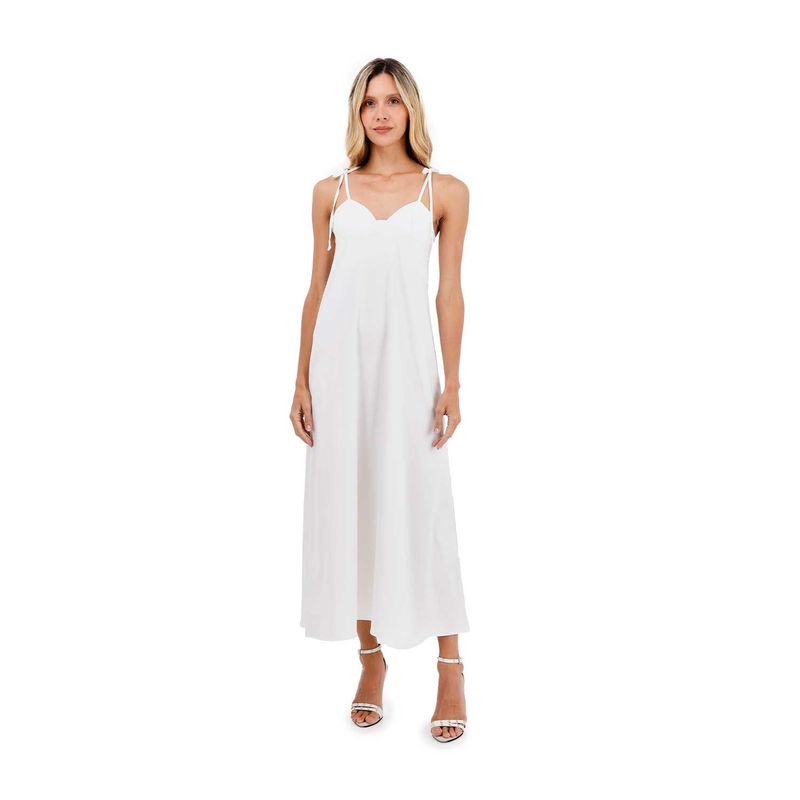 Vestido Largo Oceanic Marfil