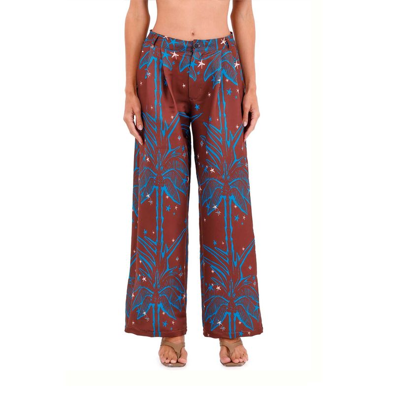 Pantalon Buena Mar Palmeras Terracota