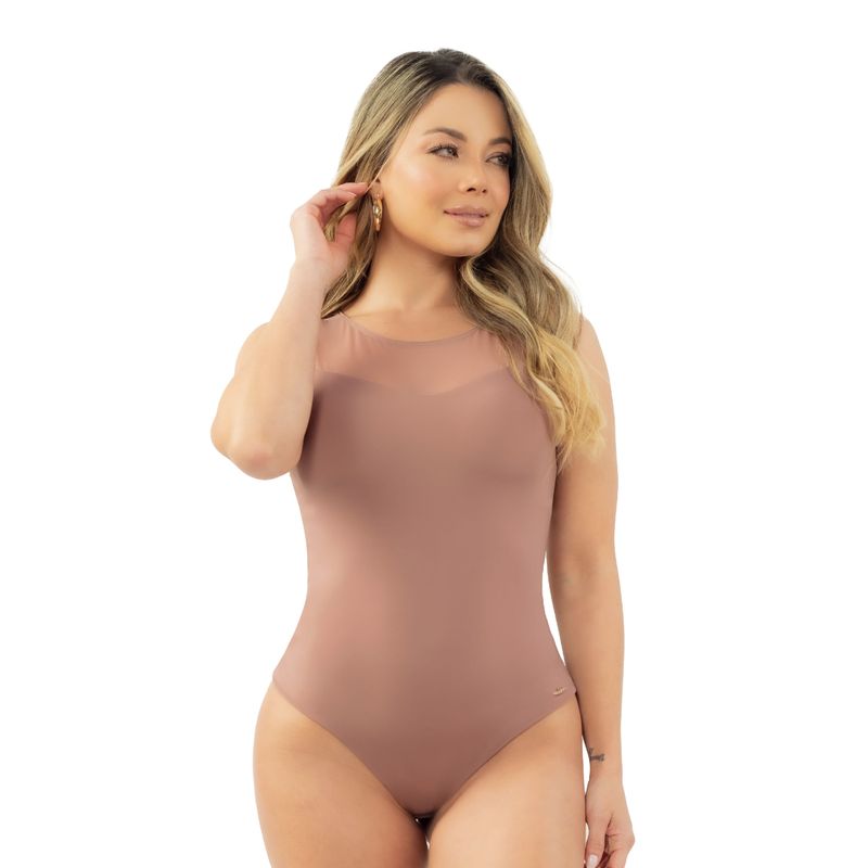 Body con control de abdomen y espalda para una silueta definida
