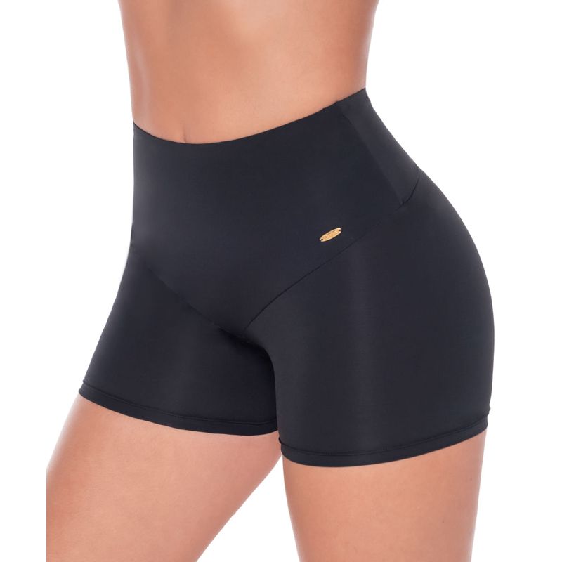 Short de vestido de baño con control y realce de curvas