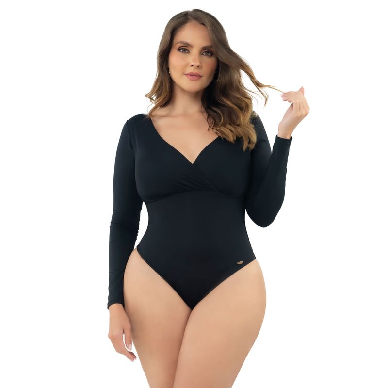 Body de compresión suave y control en abdomen y espalda