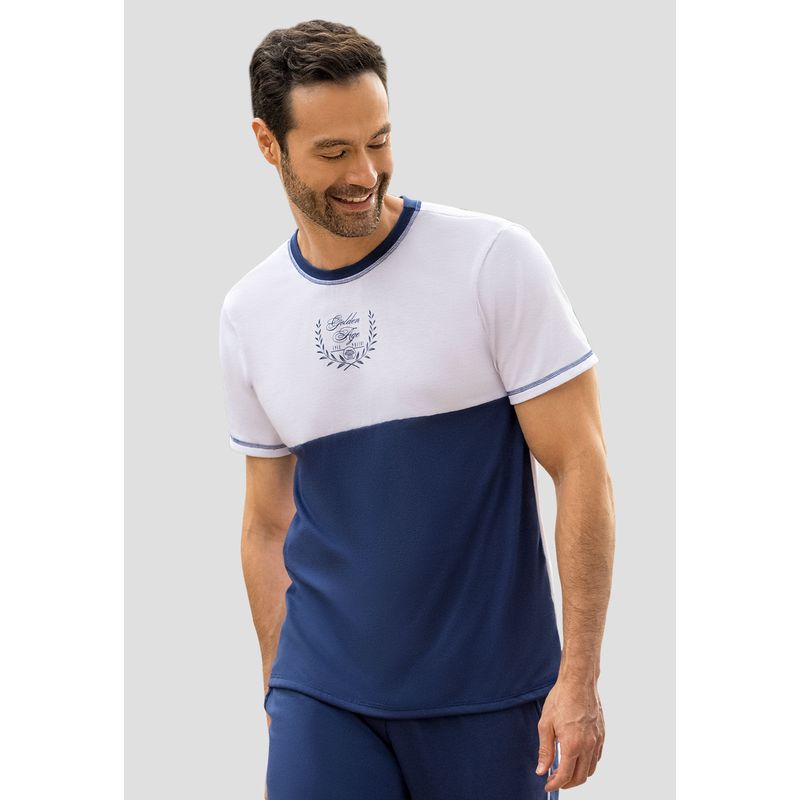 Camiseta Hombre Azul Profundo Mp 110752