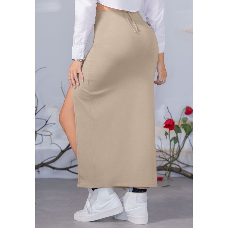 Falda Larga Mujer Café Pardo Mp 110266