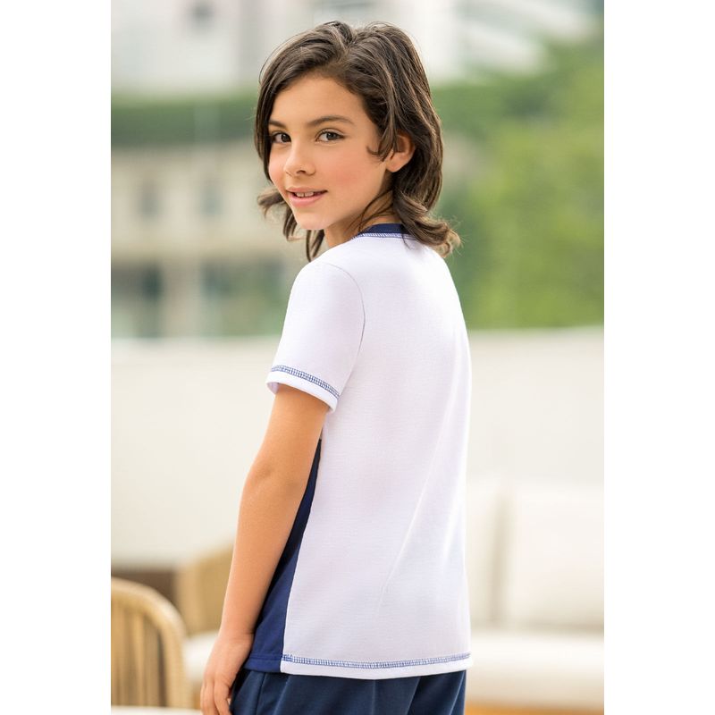 Camiseta Infantil Masculino Bicolor Mp 110700