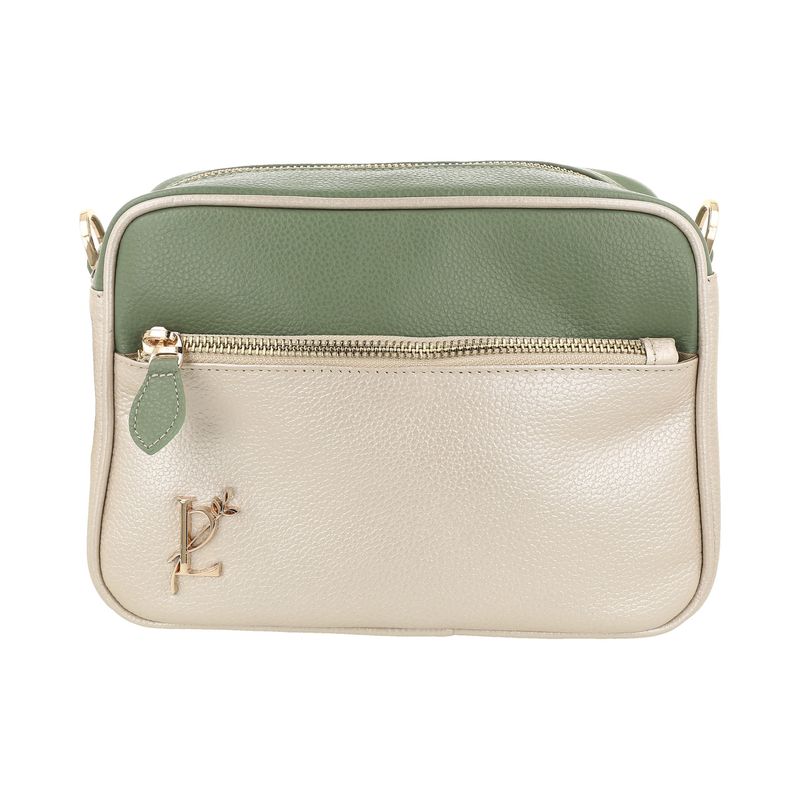 Cartera Manos Libres Verde Beige.