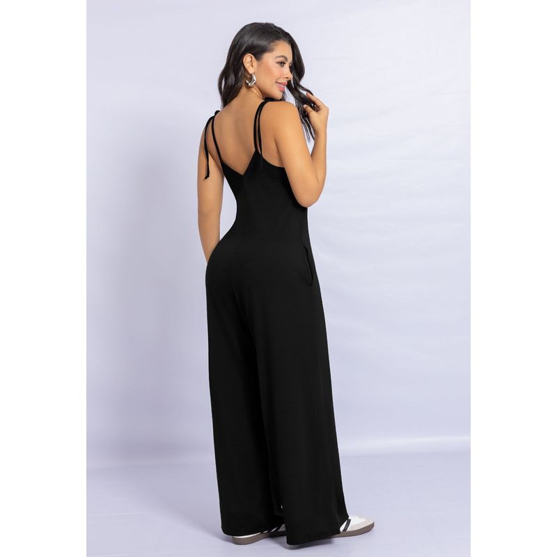 Enterizo Largo Mujer Negro Mp 7230