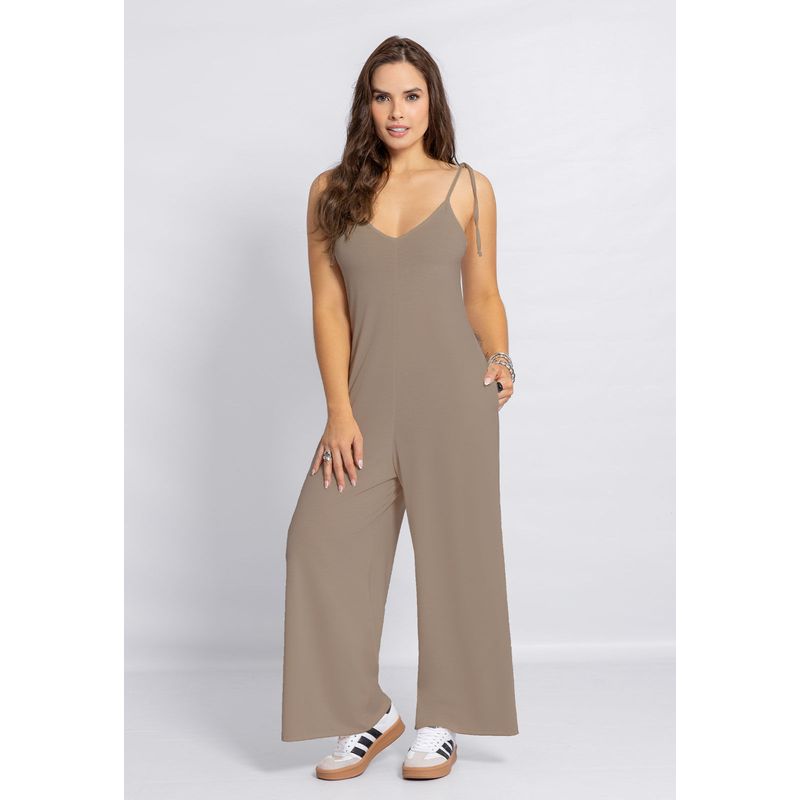 Enterizo Largo Mujer Café Pardo Mp 7230