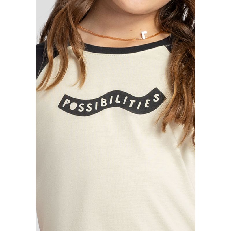 Camiseta Infantil Femenino Bicolor Mp 111114