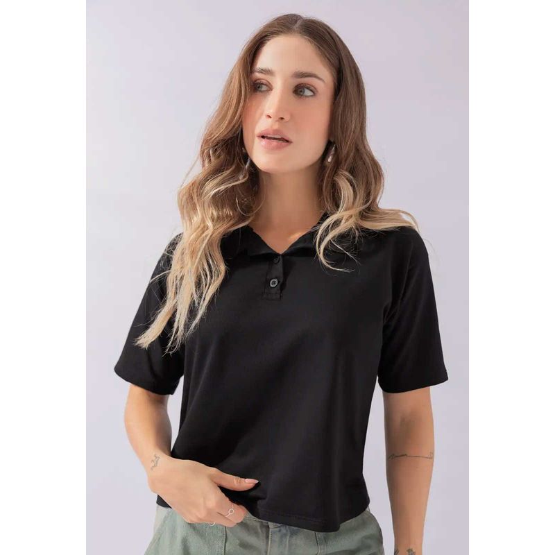 Polo Mujer Negro Atypical 111185
