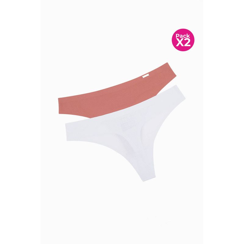 Panty brasilera paquete x2 confeccionado en microfibra