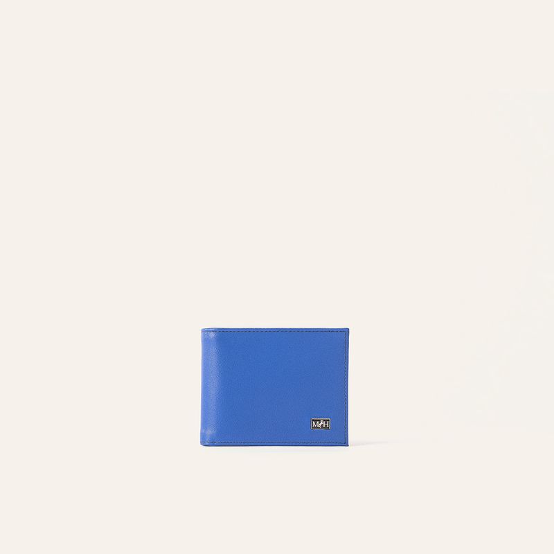 Billetera Extraplana Con Inserto Azul Esencial