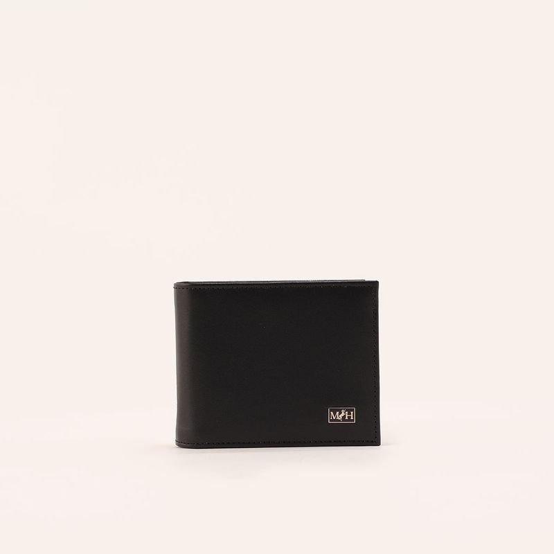 Billetera Extraplana Con Inserto Negro Etna Esencial