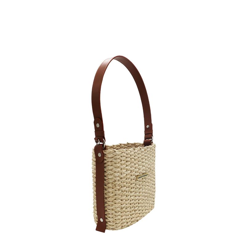 Cartera Basket Beige
