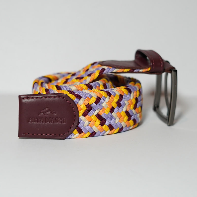 Altamashi Carrizal CINTURON ALTAMASHI DAMA C82 MORADO- AMARILLO