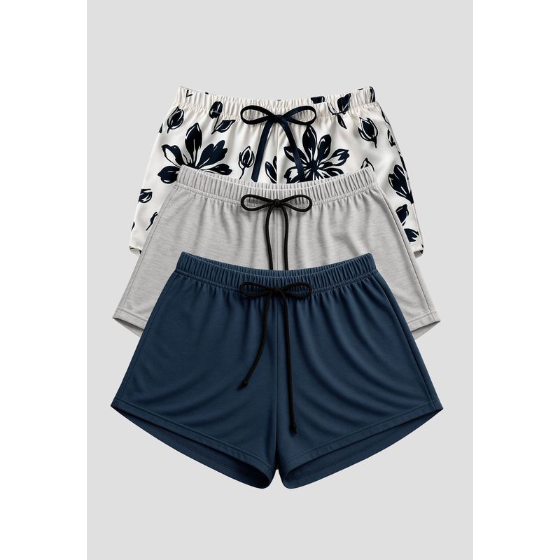 Short Paq X3 Mujer Multicolor Fi 112360