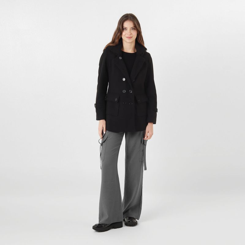 Chaqueta Cuello Solapa Manga Larga