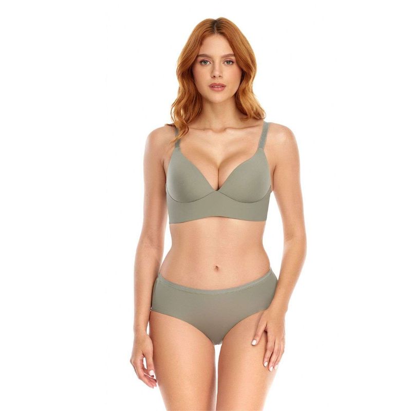 Brasier realce natural | Sin arcos | Corte anatómico | Cargaderas graduables _ Ref: 47070
