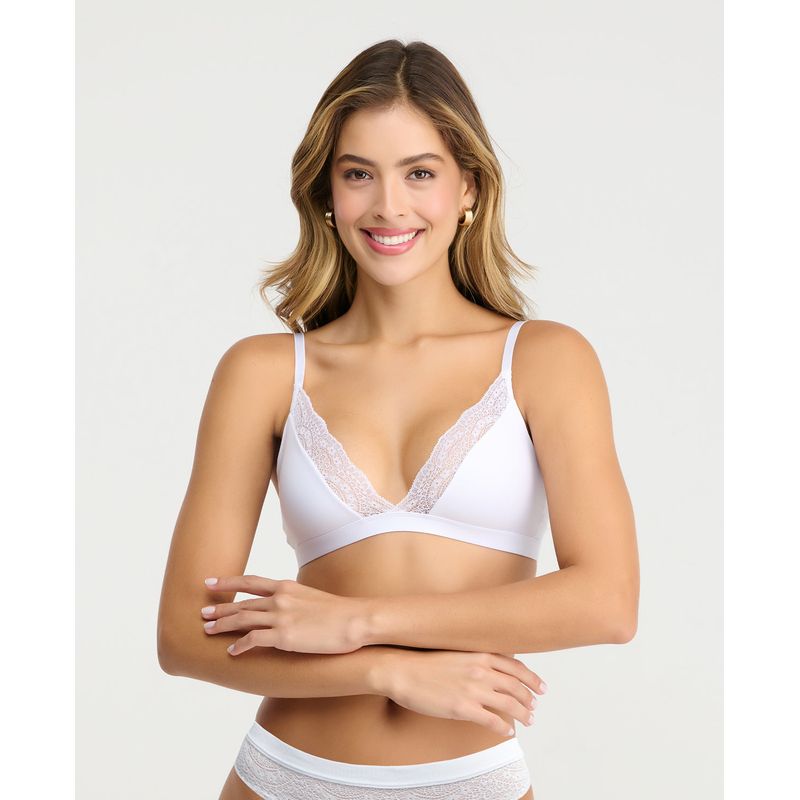 Bralette Escote Profundo | Cargadera ajustable | Detalles en Encaje