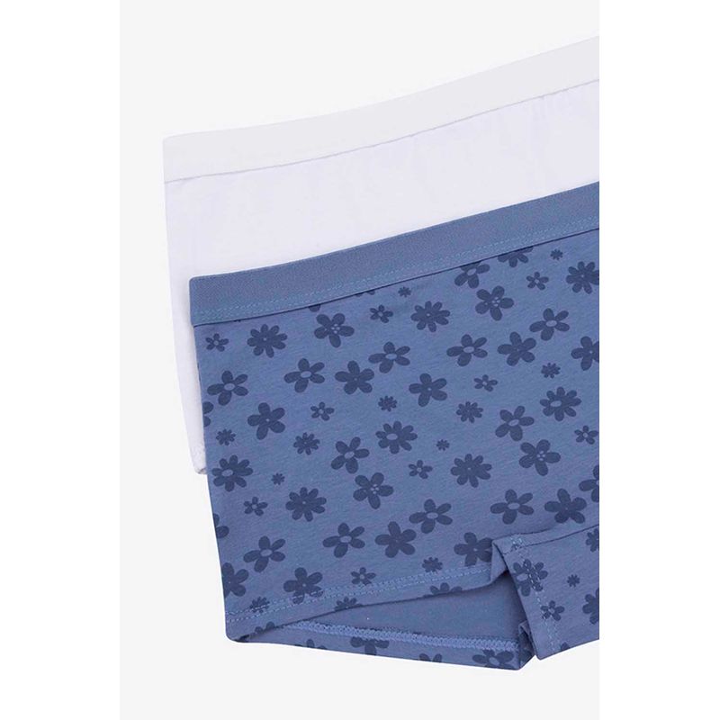 Boxer en algodón para niñas paquete x2
