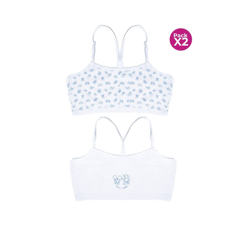 Top para niña coleccion paquete x2 disney en algodón