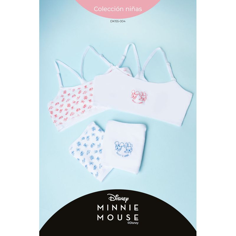 Top para niña coleccion paquete x2 disney en algodón