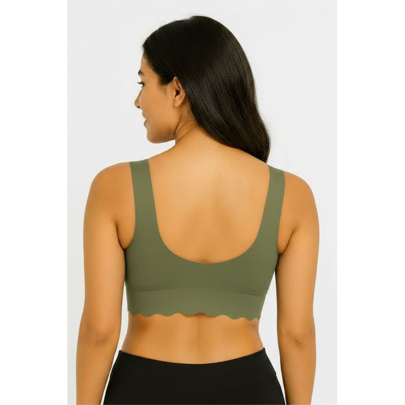 Top individual con copa y tecnología corte láse en microfibra