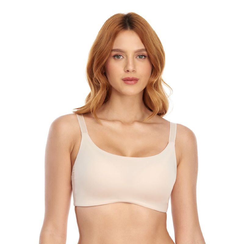 Brasier realce natural | Tipo top | Con Powernet | En microfibra | Cargaderas graduables_ Ref: 47820