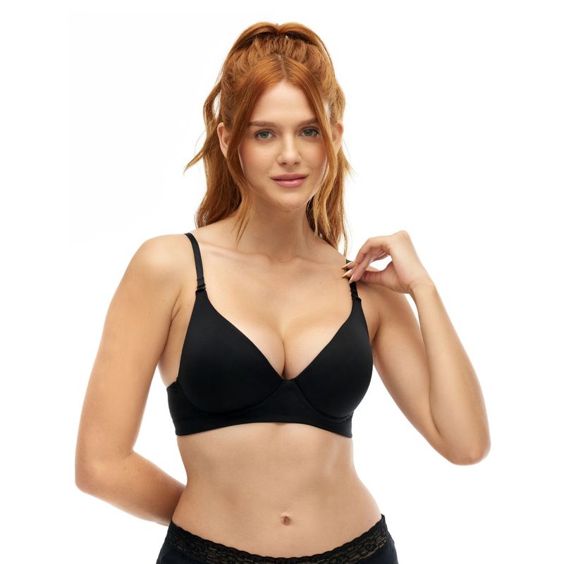 Brasier realce medio | Con varillas | Con powernet | Escote sutil