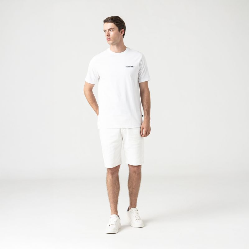 PANTRER DENIM SHORT MEN WHITE