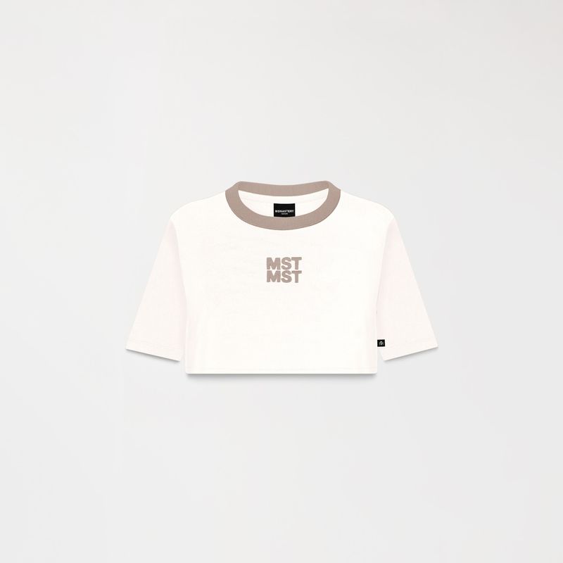 NOORA CROP TOP WOMEN WHITE ASPARAGUS