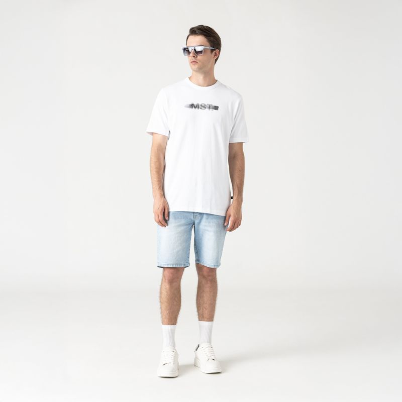 TARIK DENIM SHORT MEN BABY BLUE
