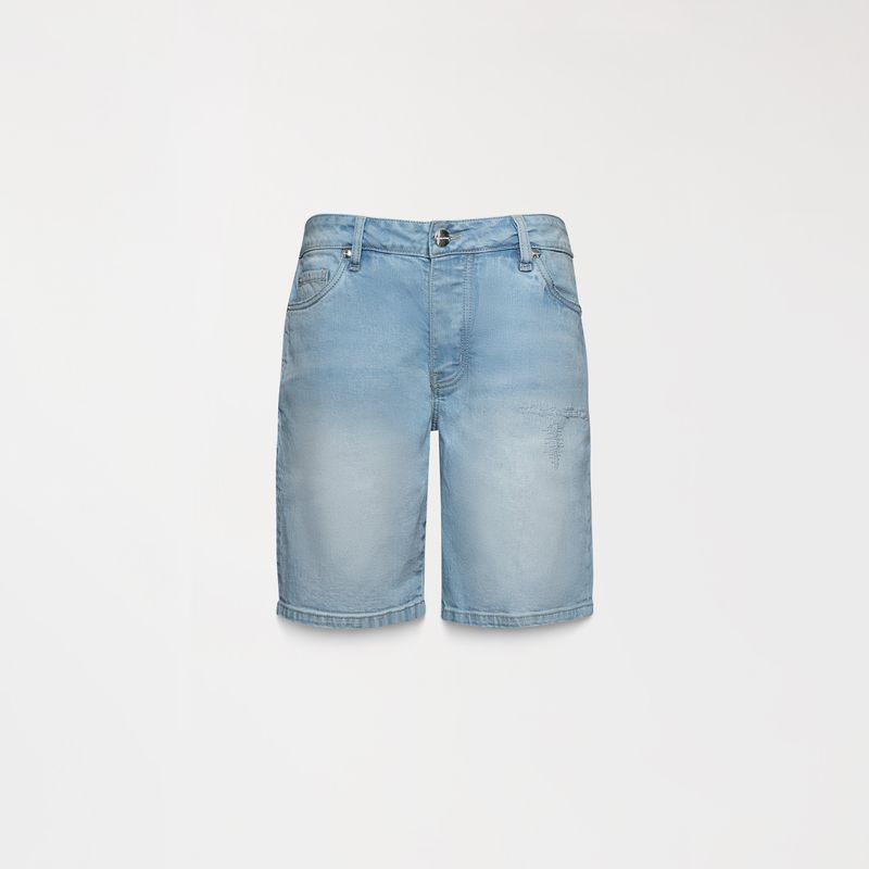TARIK DENIM SHORT MEN BABY BLUE