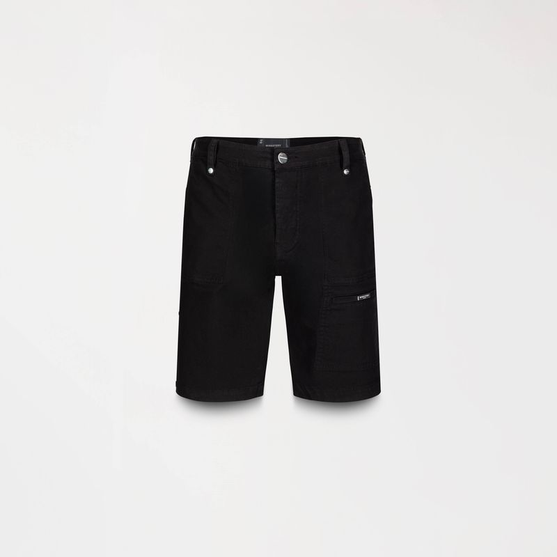 RAJ DENIM SHORT MEN BLACK