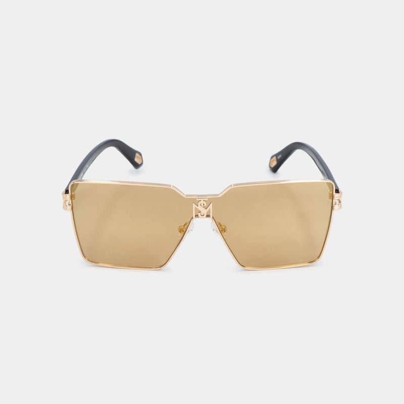 ALDA SUNGLASSES WOMEN SHINY GOLD DEMI BROWN WITH GOLD MIRROW