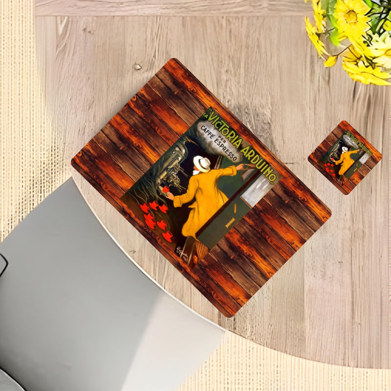 Individuales Reversibles set de 6 rectangular 41*27 cm + 6 Portavasos La Victoria