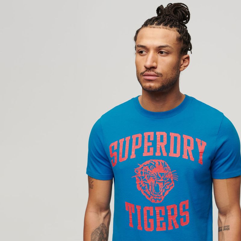 Camiseta Manga Corta Para Hombre Track & Field Ath Graphic Tee Superdry