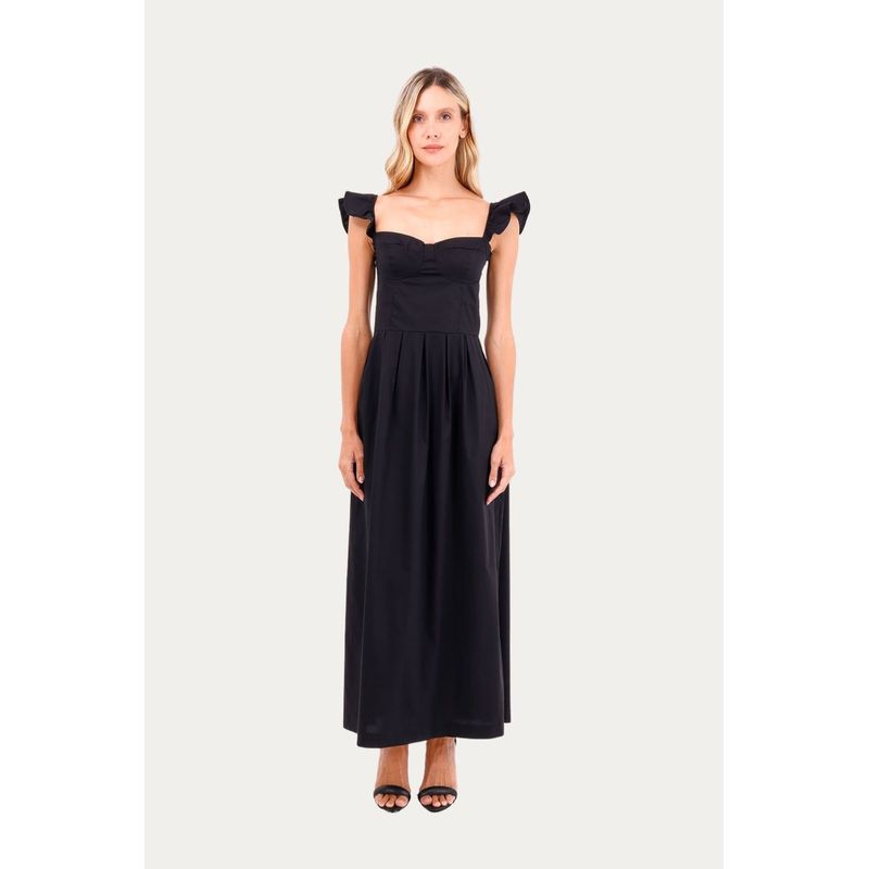 Vestido Largo Mellow Negro