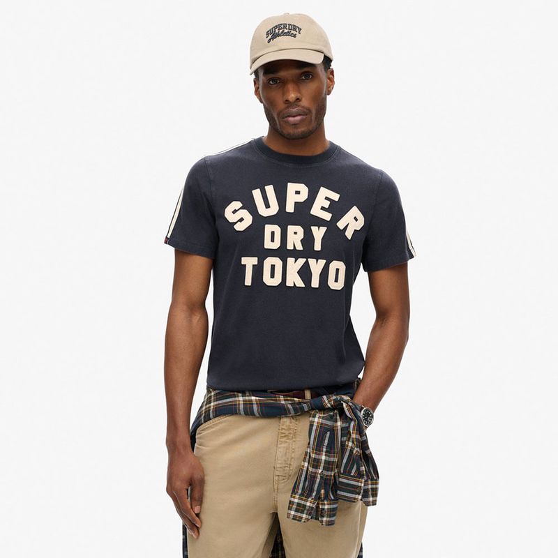 Camiseta Manga Corta Para Hombre Vintage Athletic Str Tee Superdry