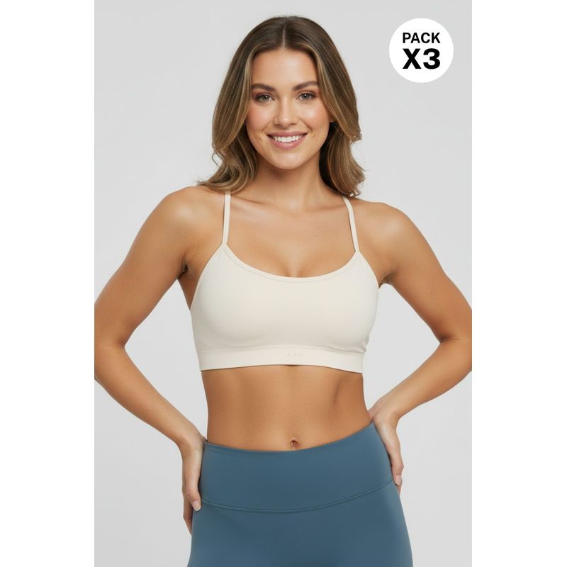 Top con tecnologia seamless sin costuras paquete x3