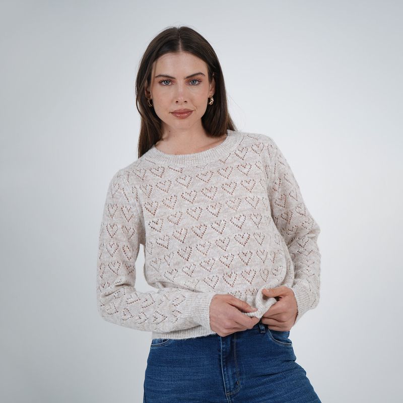 Sweater Cuello Redondo Manga Larga